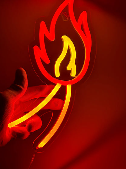 Pokemon Fire Tail Neon Light