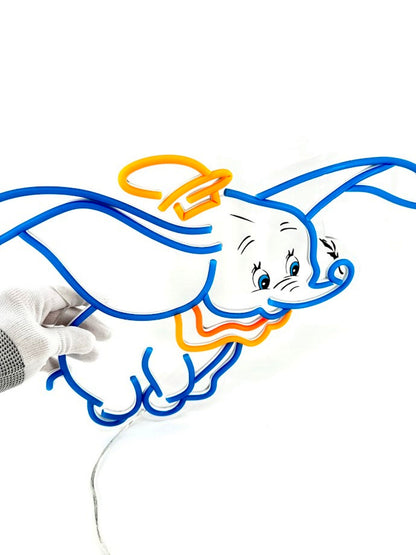 Dumbo Disney Neon Sign, Luminous Stars