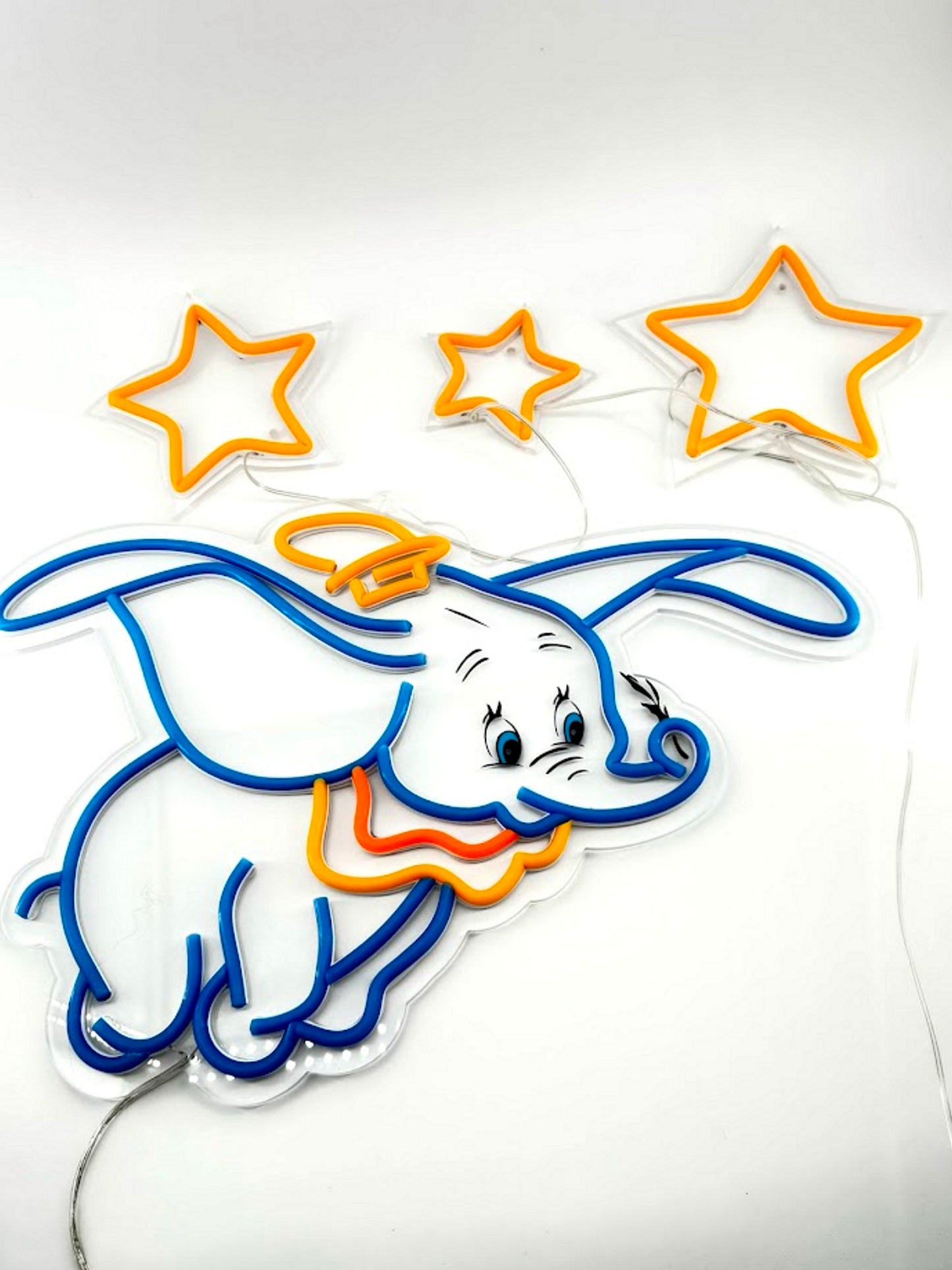 Dumbo Disney Neon Sign, Luminous Stars